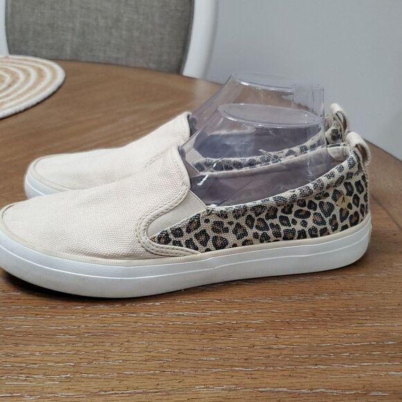Sperry’s Top Siders Cheetah Print Canvas Womans Loafers, Size 8.5 - Picture 5 of 10
